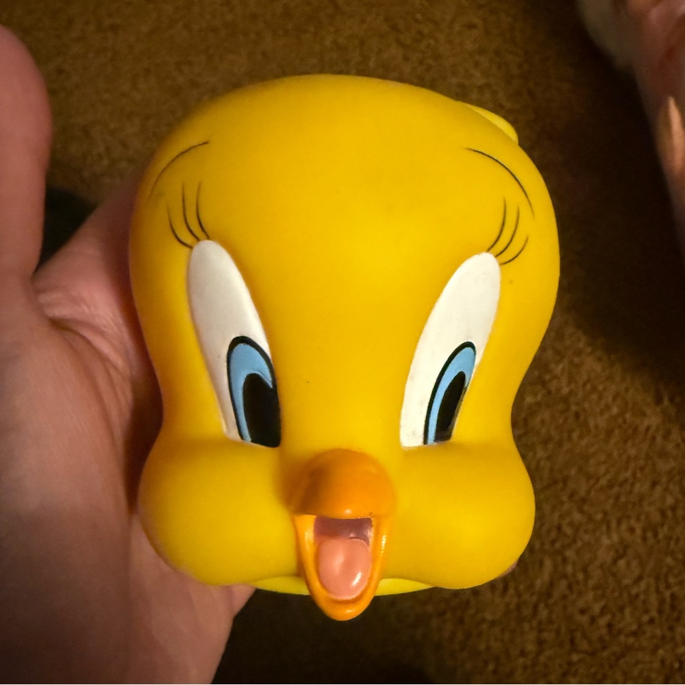 Vintage 1990s Applause Inc Looney Tunes Tweety Bird Mug Plastic Cup